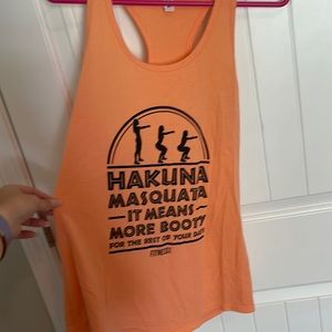 Pink workout tank